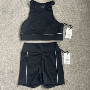 IVL Collective Curve Neck Sports Bra & Bike Short Set